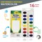 Watercolor Paint Set - 2 Packs of 16 Vivid Colors Watercolor Paint and 6 Paintbrushes for Kids Watercolors Supplies Set